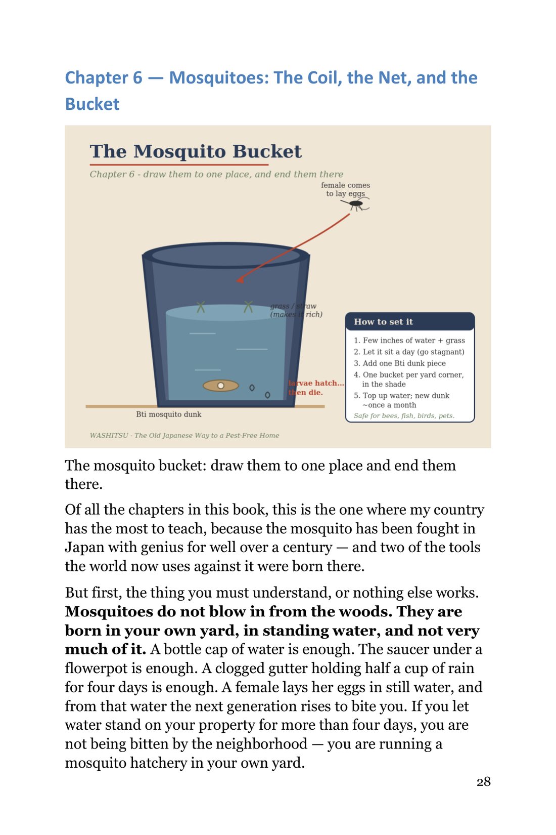 A pest chapter with step-by-step methods